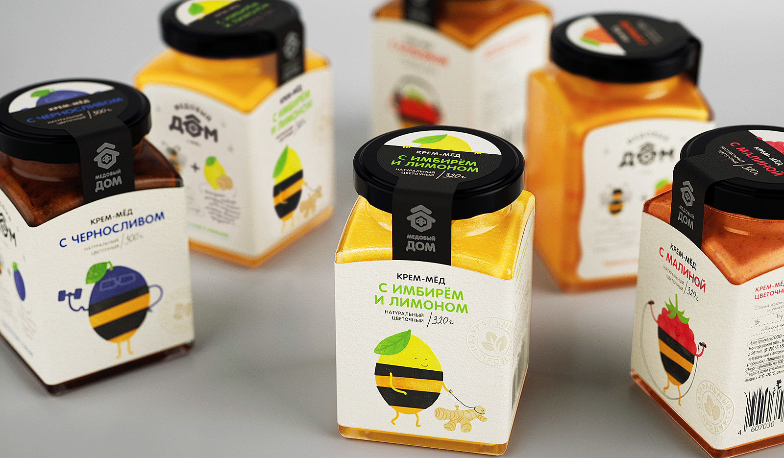 俄罗斯蜂蜜包装设计作品赏析