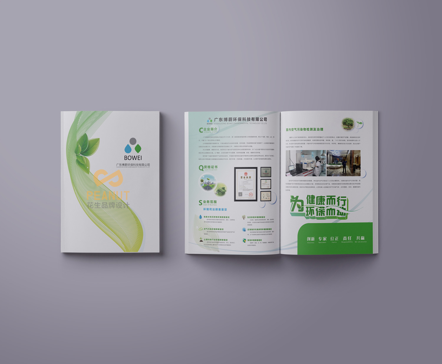 环保企业画册设计如何突出环保的理念 