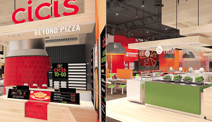 自助连锁披萨店CiCiS更新VI设计 