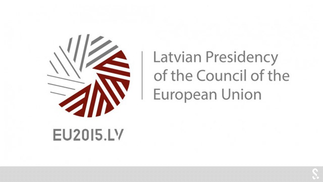 2015年拉脱维亚担任欧盟轮值主席国标志 
