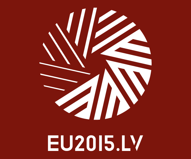 2015年拉脱维亚担任欧盟轮值主席国标志 