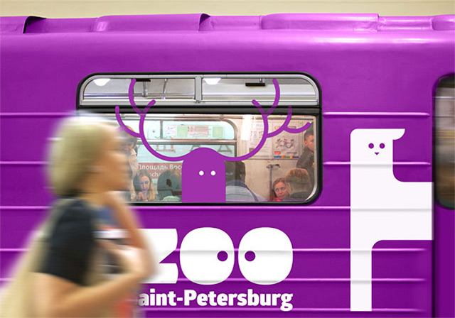 圣彼得堡推出全新的动物园品牌形象设计 