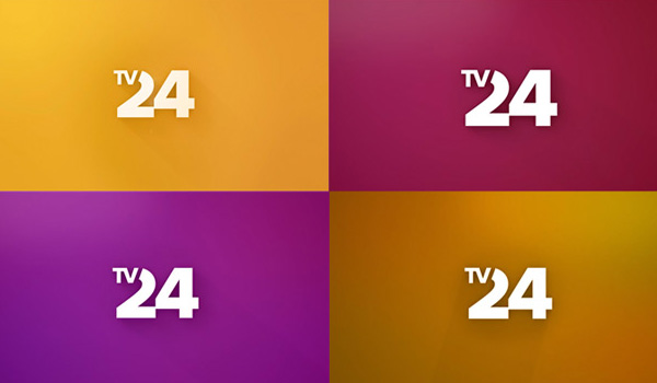 瑞士全新电视频道TV24新标志 