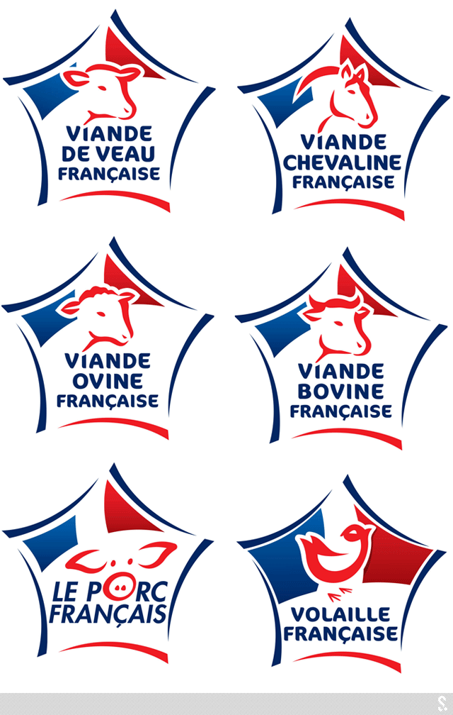 法国推出全新的鲜肉品牌VI设计 