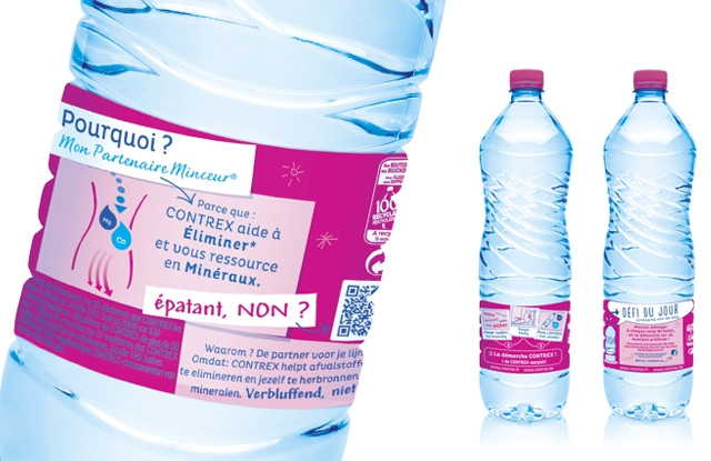 法国矿泉水品牌Contrex启用新vi及新包装 
