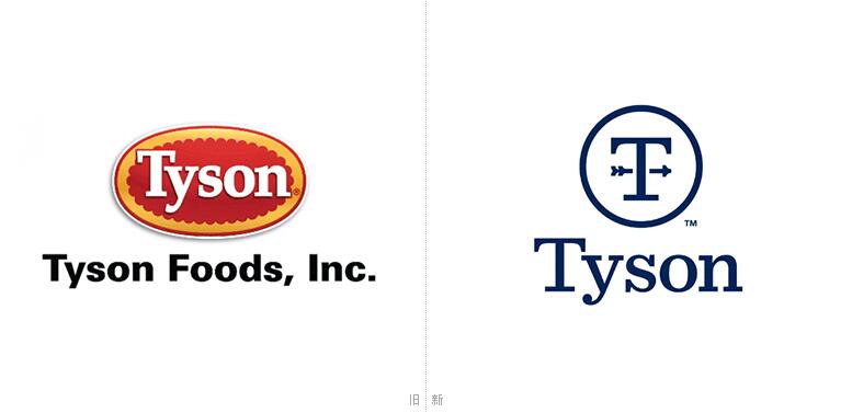 跨国食品公司泰森食品更换新品牌VI设计 