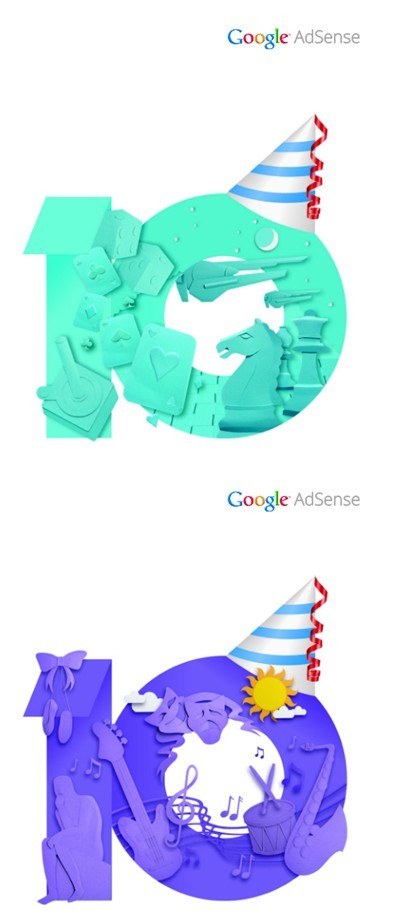 Google AdSense十周年品牌形象 