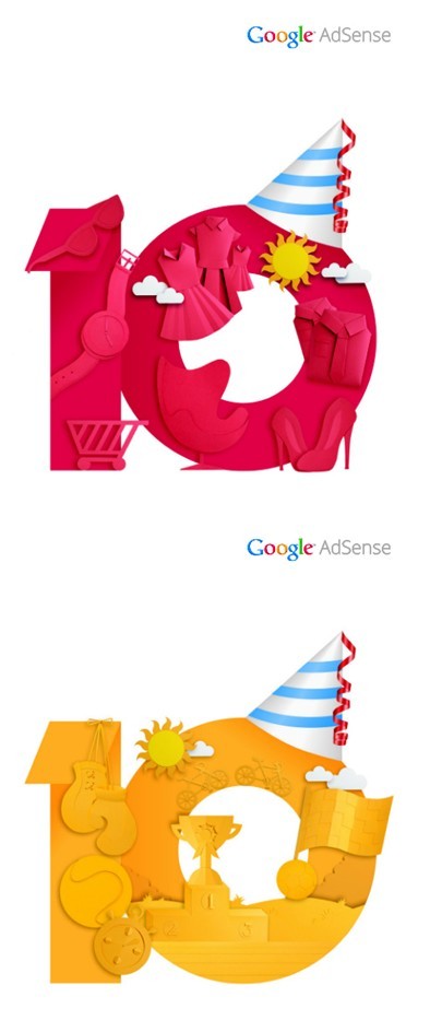 Google AdSense十周年品牌形象 