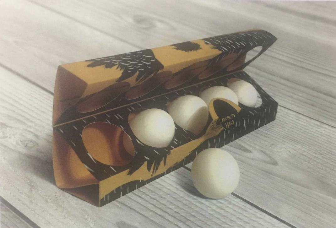 色彩鲜艳的农副产品鸡蛋包装设计 
