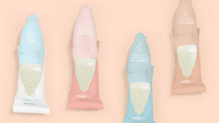 NIVEA奶昔香皂实用型包装设计 