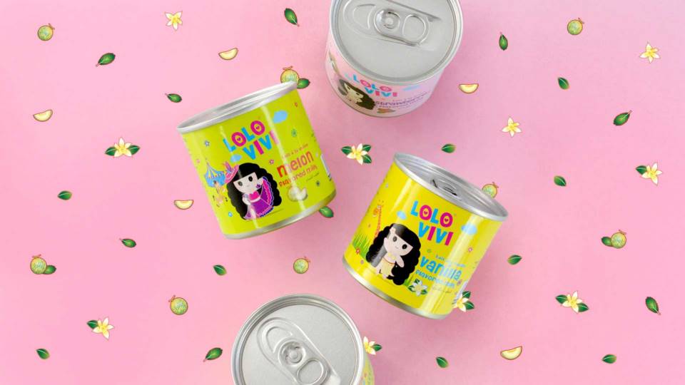 lolo vivi牛奶飲品品牌包裝設計 