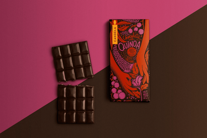 秘鲁天然巧克力食品包装设计 
