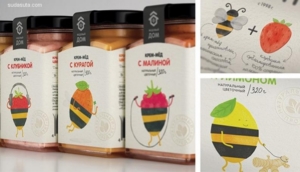 俏皮蜂蜜浆果包装设计 