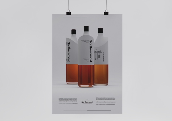 挪威白兰地白酒创意包装设计 