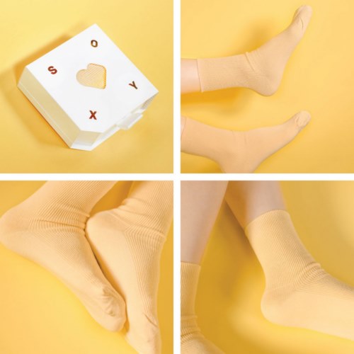 韩国袜子创意包装设计 