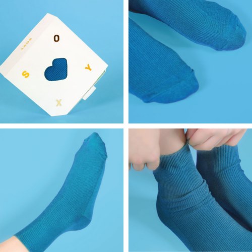 韩国袜子创意包装设计 