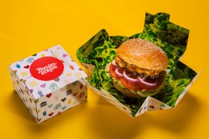 油炸食品汉堡创意包装设计 