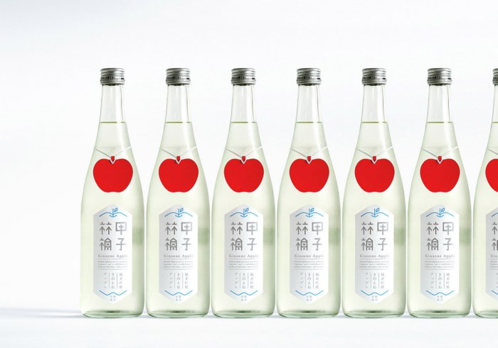日本苹果醋酒创意包装设计 
