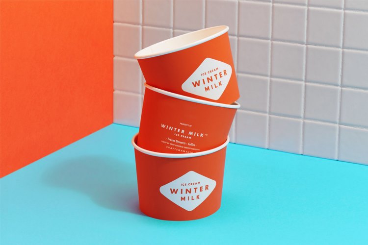 荷兰冷饮食品冰激凌创意包装设计 