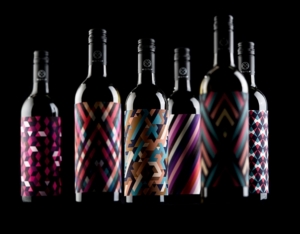六种不同感觉葡萄酒的包装设计 