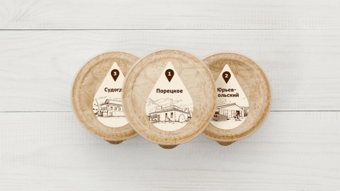 地图背景的牛奶乳制品品牌包装设计 