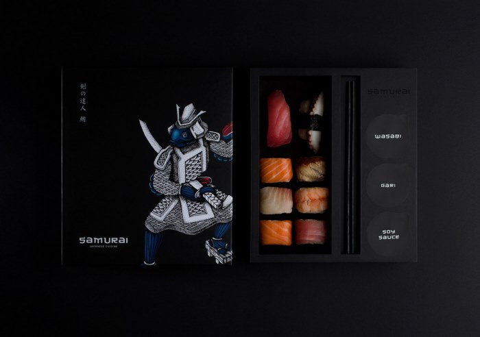 日本料理包装设计当鱼也有武士精神 
