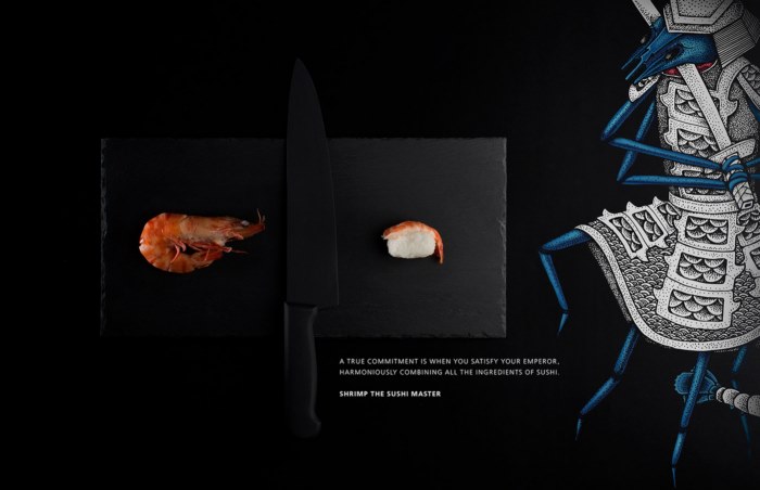 日本料理包装设计当鱼也有武士精神 