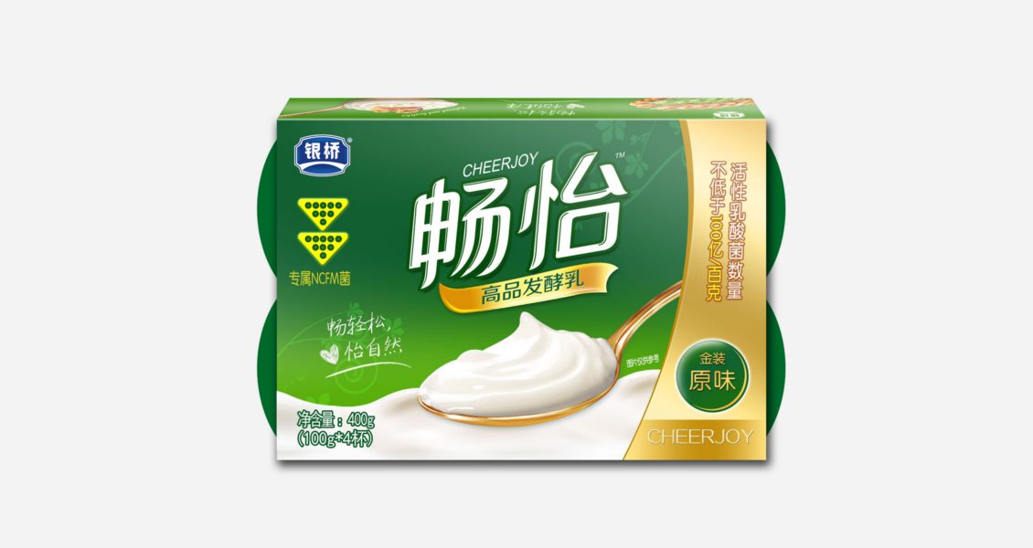 银桥乳业酸奶包装设计案例赏析 