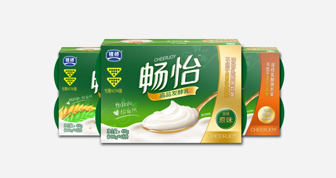 银桥乳业酸奶包装设计案例赏析 