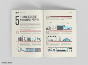 环球城市报告信息画册设计案例赏析 