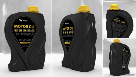 黑色风格WOG车用机油包装设计案例赏析 
