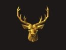 金色立体的动物头像logo设计案例赏析 