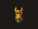 金色立体的动物头像logo设计案例赏析 