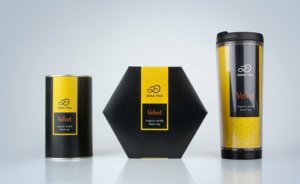 DINA TEA茶叶黑配彩色包装案例赏析 