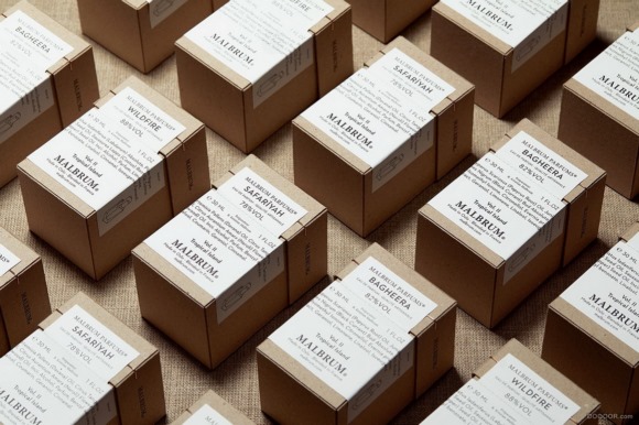 MALBRUM香水原生卡纸包装设计案例赏析 