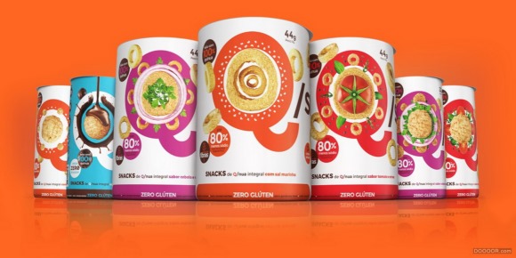 Q  Snack卡通零食食品包装设计案例赏析 