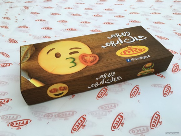 FRICO可爱笑脸西餐三明治包装盒设计案例赏析 