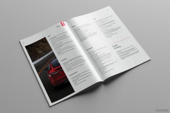TESLA特斯拉汽车模型概念信息画册设计案例赏析 