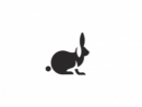 大耳朵兔子跳跃的鱼儿可爱动物logo设计案例赏析 