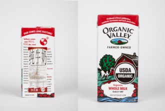 美国Organic Valley品牌的有机牛奶包装设计案例赏析 