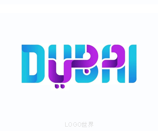 迪拜城市旅游形象标志logo 