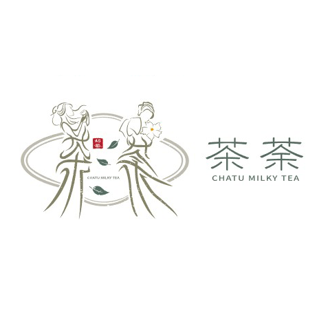 茶荼奶茶店logo设计