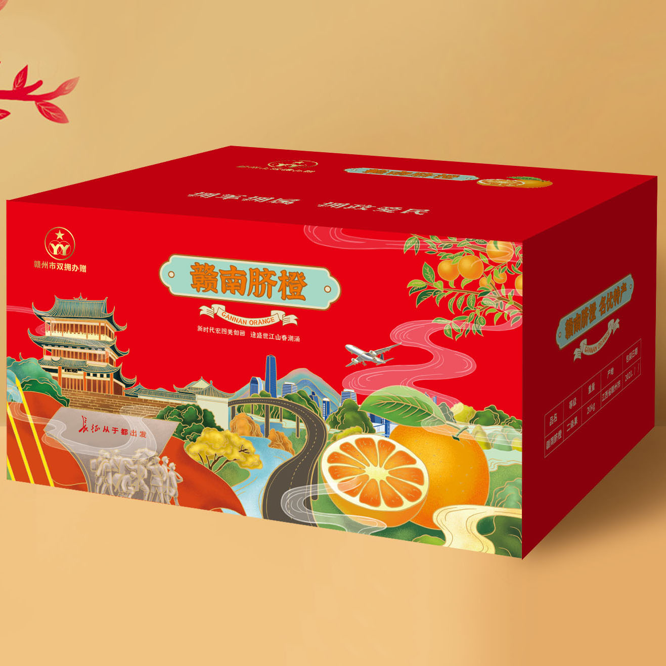 赣州丰龙水果包装箱设计