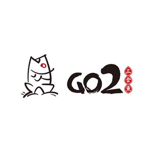 GO2三合鱼餐饮LOGO设计