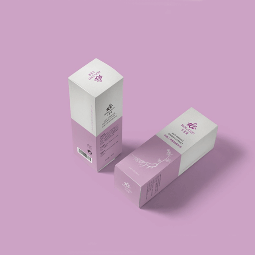 长春紫罗兰化妆品包装盒设计