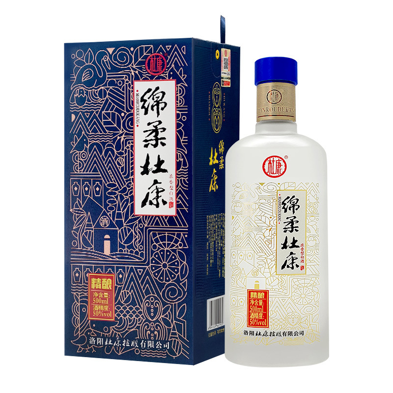 杜康精釀濃香白酒包裝圖片