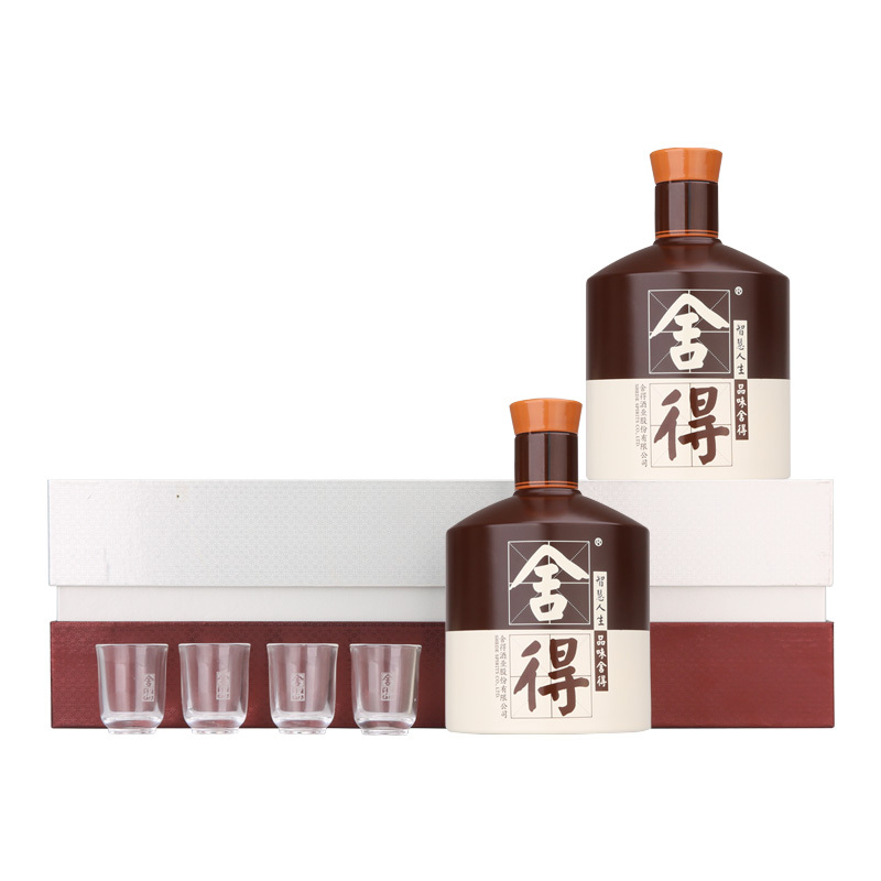 舍得禮盒白酒包裝圖片