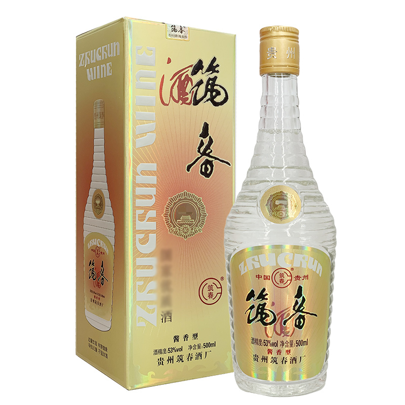 筑春酱香白酒包装图片