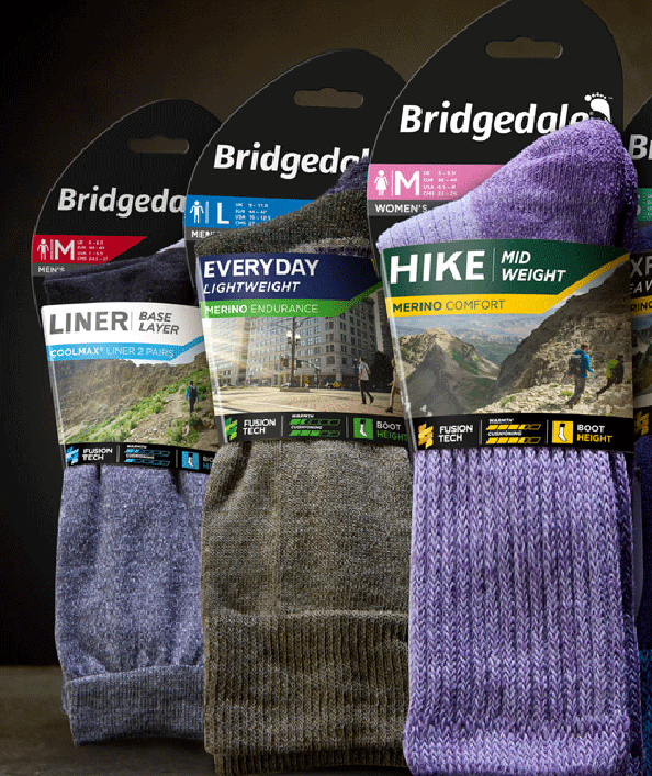 运动袜Bridgedale（戴桥）推出新LOGO及包装设计 