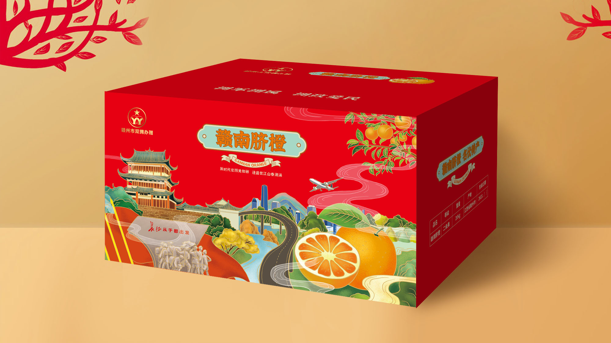 赣州丰龙水果包装箱设计